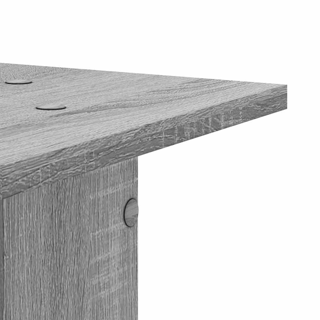 Speaker Stands 2 pcs Grey Sonoma 30x30x95 cm Particleboard