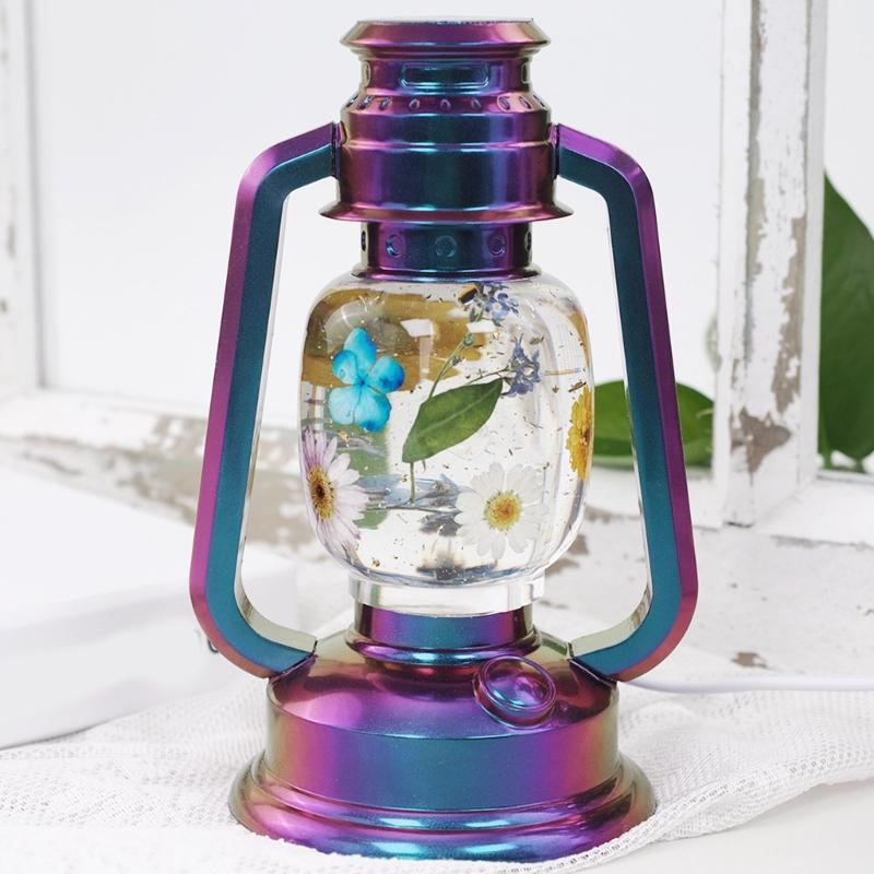 Artistic Resin Casting Mold Flexible Reusable Moulds Resin Oil Lamp Silicone Molds for Making Bedside Camping Lights