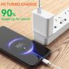 Для Xiaomi 6A USB-кабель типа C, зарядное устройство Turbo Tipo, тип быстрой зарядки-Cabo для Mi 12 11 10 Pro 9 5G Poco X3 M4 Redmi Note 9 10 PRO K30S K40