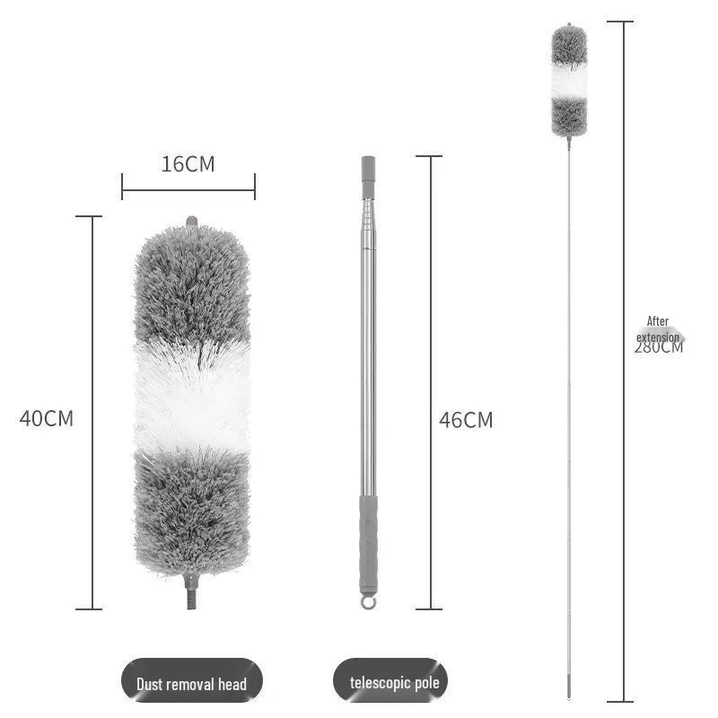 Retractable Electrostatic Feather Duster for Household Cleaning