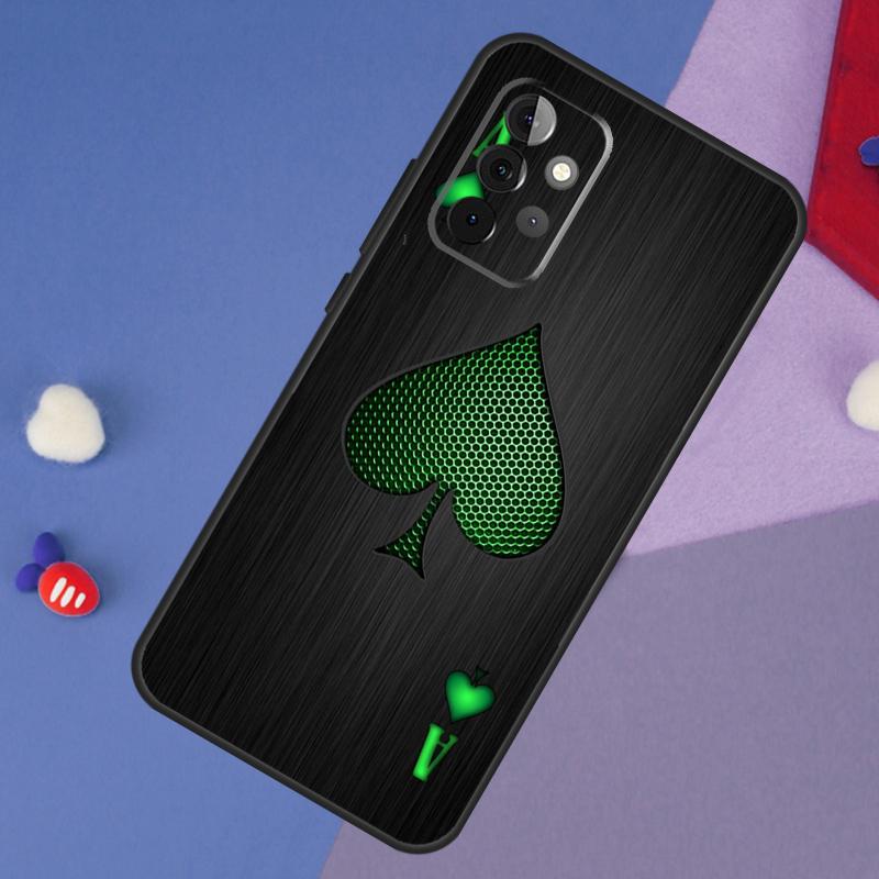 Ace of Spades Case For Samsung Galaxy A15 A54 A34 A14 A13 A53 A16 A26 A36 A56 A12 A22 A32 A52 A06 A35 A55