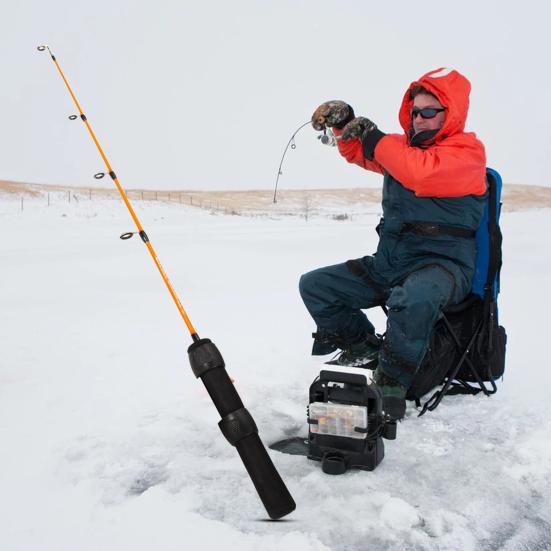 Портативная ультракороткая удочка, удобная в захвате, изысканная универсальная зимняя удочка для подарков
