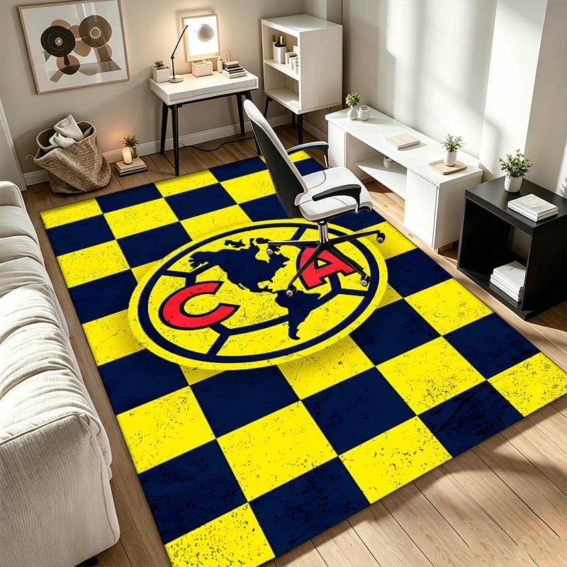 Club America A rug suitable for office chair areas living rooms and computer desks perfect for home offices and an ideal holiday gift