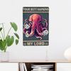Funny Octopus Metal Sign Everything Will Kill You Choose Something Fun Sign Vintage Bar Kitchen Home Wall Decor 12x8 Inch
