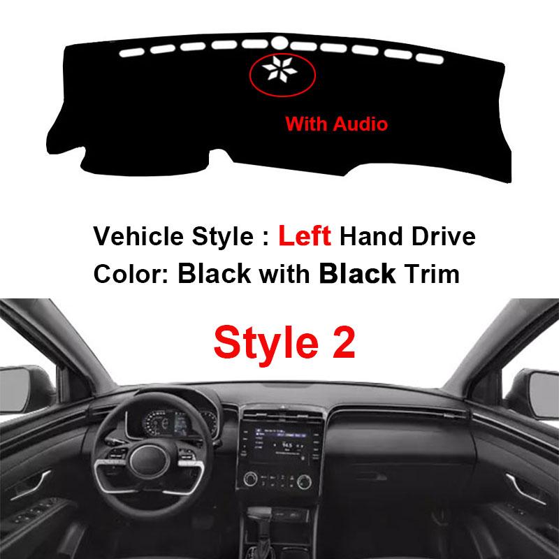 Для Hyun dai Tucson NX4 2024 LHD RHD Защита консоли Солнцезащитный козырек Автомобильная накладка на приборную панель Коврик для панели приборов Ковер Накидка