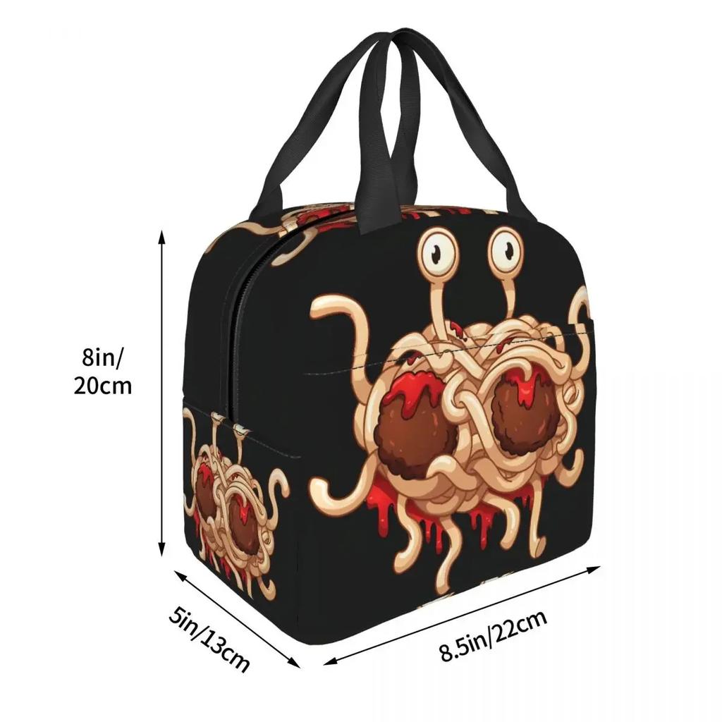 Classic Lunch Bag Box Flying Spaghetti Monsterism Children Aluminum Foil Portable Lunchbox