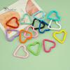 12 шт. карабинов в форме сердца, прочный сплав, брелок, зажим, пружинный крючок, пряжка для рюкзака, бутылка для воды, аксессуары для кемпинга на открытом воздухе