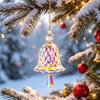 Декор для сада и улицы, Ловушка для солнечного света в виде колокольчика из искусственного хрусталя, Стеклянный призма-колокольчик, Подвесное украшение, Прозрачное сверкающее Рождественское дерево-радуга