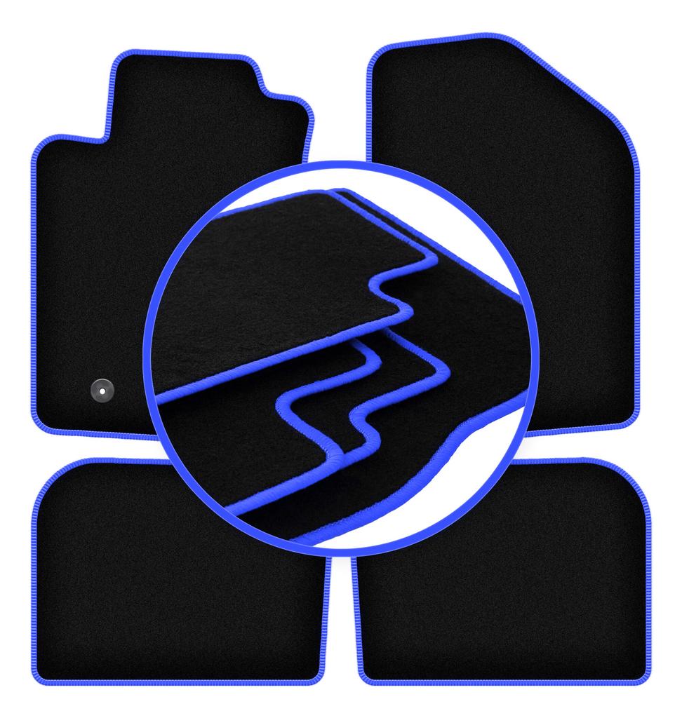 CARLUX-BLUE car mats for: Toyota Avensis II T25 station wagon, liftback, sedan (2003-2009)