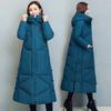Retro thickened cotton-padded clothes women's winter new ethnic style loose cotton-padded clothes long knee-length cotton-padded jacket
