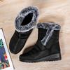 Waterproof Women's Winter Boots Women Snow Boots Faux Fur Warm Ankle Boots Women Thicked Plush Non-Slip Cotton Boots Woman