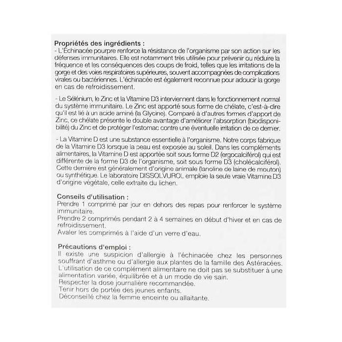 Dissolvurol Endurol système immunitaire 30 comprimés
