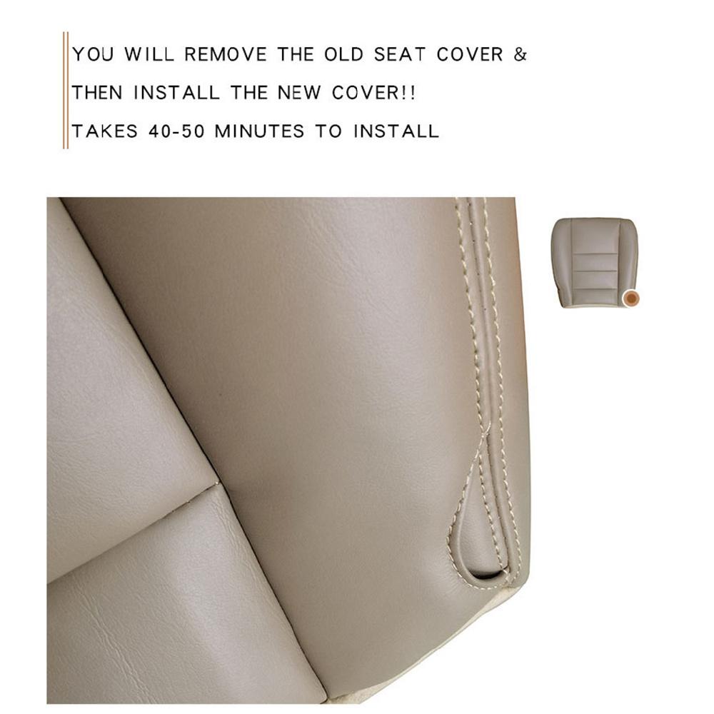 Для 02-07 Ford F250 F350 Super Duty Lariat Чехол на нижнюю часть сиденья водителя ТАН