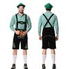 Halloween Traditional Costume Plaid Shirt Suspender Suit Adult Party Suit