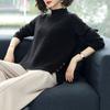 Beautiful Pink Turtleneck Sweater Women Autumn Winter Long Sleeve Pullover Sweater Female Knitted Tops Jumper Ladies