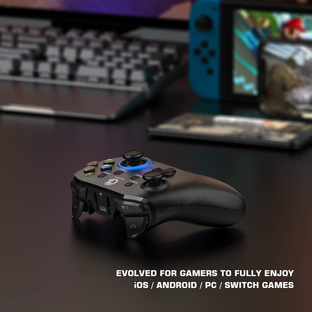 GameSir T4 pro Геймпад Беспроводной Bluetooth Беспроводное соединение Без задержки Контроллер HD Вибрация с функцией TURBO Fire Оснащен гироскопическим датчиком