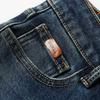 Xiangying Women's Retro Denim High-Waist Straight Jeans