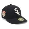 Кепка New Era LP 59FIFTY MLB Chicago White Sox CWS Черная с боковой нашивкой и подкладкой Эксклюзивная и стильная уличная одежда для путешествий, защита от солнца (70845386
