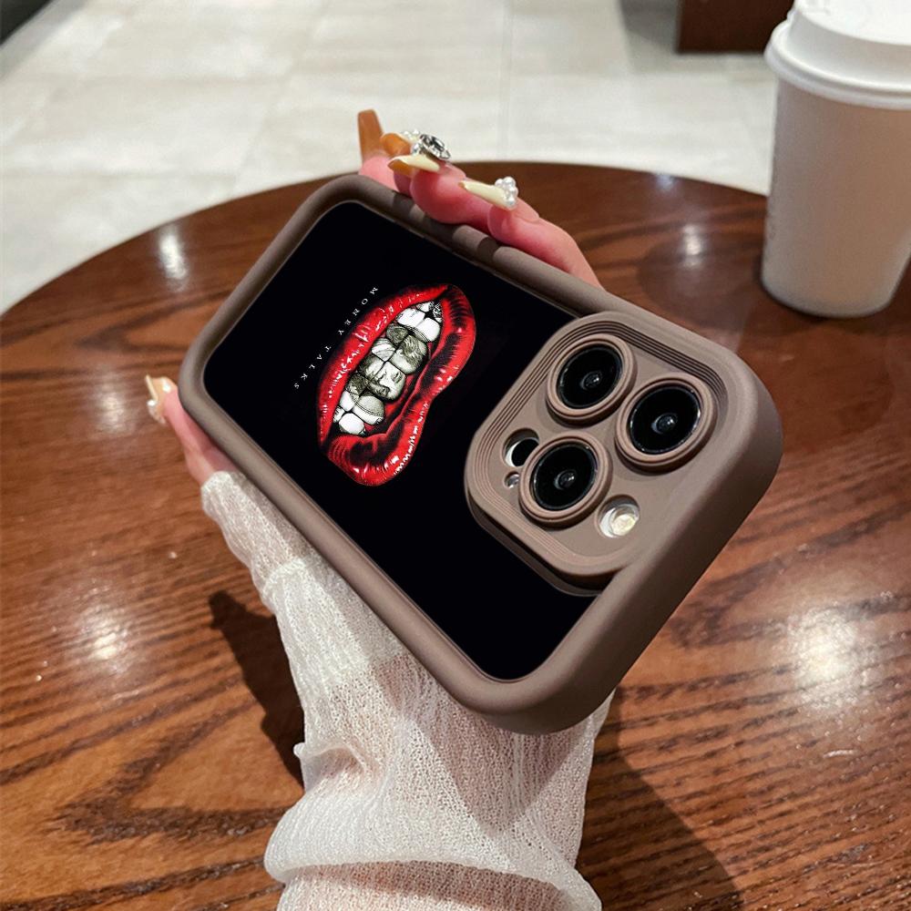 LZ19 Lips kiss art силиконовый чехол для телефона Samsung A15 A35 S24 S23 Ultra S22 S21 Plus S20 FE A05 A06 A54 A55 A53 A14 M15 противоударный задний чехол