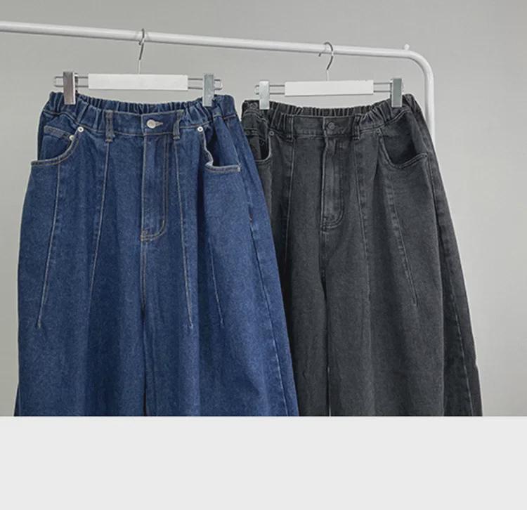 Мужские джинсы BJ Retro Washed Wide-Leg: Весна/Лето Свободные повседневные брюки в корейском стиле