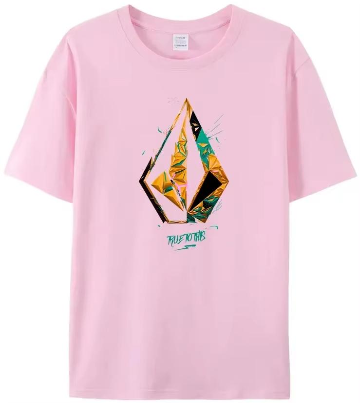 Volcom Мужская Женская Хлопковая Футболка Роскошный Бренд Мода Большой Размер Топ Повседневная С Коротким Рукавом Уличная Одежда Классический Принт Свободная Футболка 2025