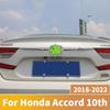 For Honda Accord 10th 2018   Stainless Steel Car Rear Trunk Protector Trim Cover Tail Box Door  Lid Sequin sticker