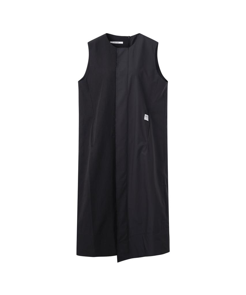 Recorde Split Square Sleeveless Dress_Rqdam25556Bkx