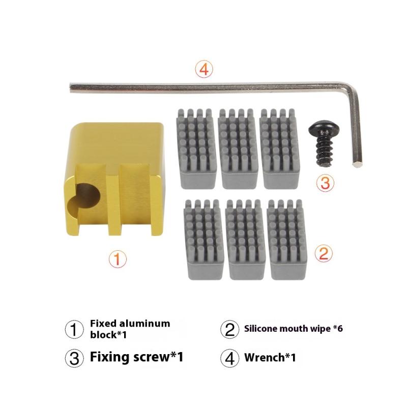 1 комплект установленных скрабберов для очистки печатающей головки, протирка головки принтера для серии Bambu Lab X1 P1S, щетка для сопла, щетка-дворник Bambulab