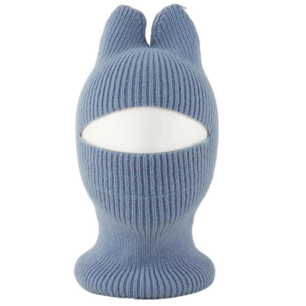 Crochet Ears Protection Hat Knitted Balaclava Hat Cute Kids Hat Face Cover