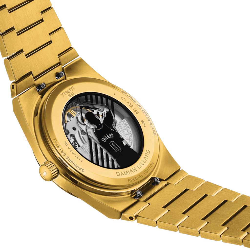 Tissot Мужские модные часы из нержавеющей стали с черным циферблатом T137.407.33.051.00