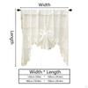 Breathable Swag Valance for Small Rod Pocket Design Bathroom and Hotel