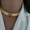 Vintage Chunky Choker Necklace Metal Chain Exaggerated Collarbone Chain  Girls