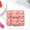 Bear Silicone Mold Cute Cartoon Animal Chocolate Cake Baking Mould Kitchen Baking Tool Kids Complementary Food Tools