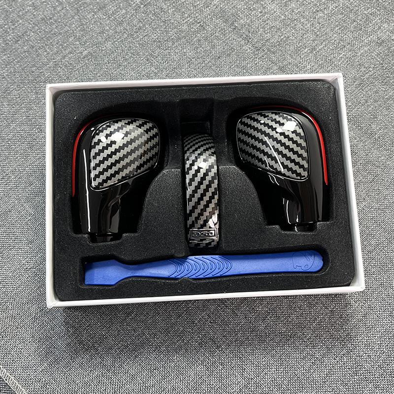 Текстура углеродного волокна, ручка переключения передач DSG, боковая крышка, эмблема DSG для VW Golf 6 Golf 7 R GTI Passat B7 B8 CC R20 Jetta MK6