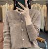 Женский кашемировый кардиган QingHe 30% кашемира - Мягкий и теплый свитер из смесовой шерсти