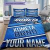 Custom Name HC Kometa Brno Bedding,Quilt Set Quilt Cover Pillowcase Home Birthday Gift(1 * duvet cover + 2 * pillowcase, without core) -HE67