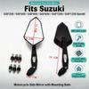 1Pair Motorcycle Rearview Side Mirrors For Suzuki DL650 DL1000 V-Strom GSR400 GSR600 GSR750 SFV650 Gladius SV400 SV650 SV1000