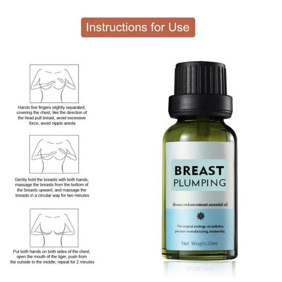 20ml Breast Oil Nourishing Skin Enlarge Bust Natural Chest Enhancement Massage Essential Oil for Female