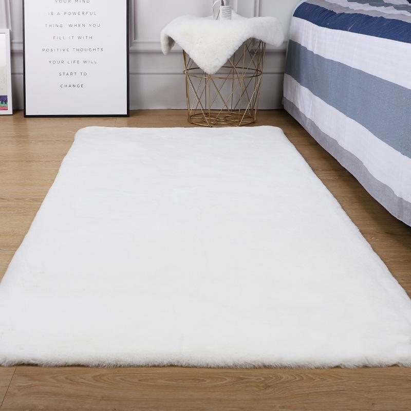 Plush Living Room Large Carpet White Carpets Decoration For Children 'S Room Non -Slip Mat Furry Fluffy Girl Bedroom Bedside Mats