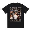 Бейонсе Cowboy Carter Тур 2025 Графические Футболки Мужчины Женщины Модный Тренд Хай-стрит Футболки Повседневный Комфорт 100% Хлопок Футболк...