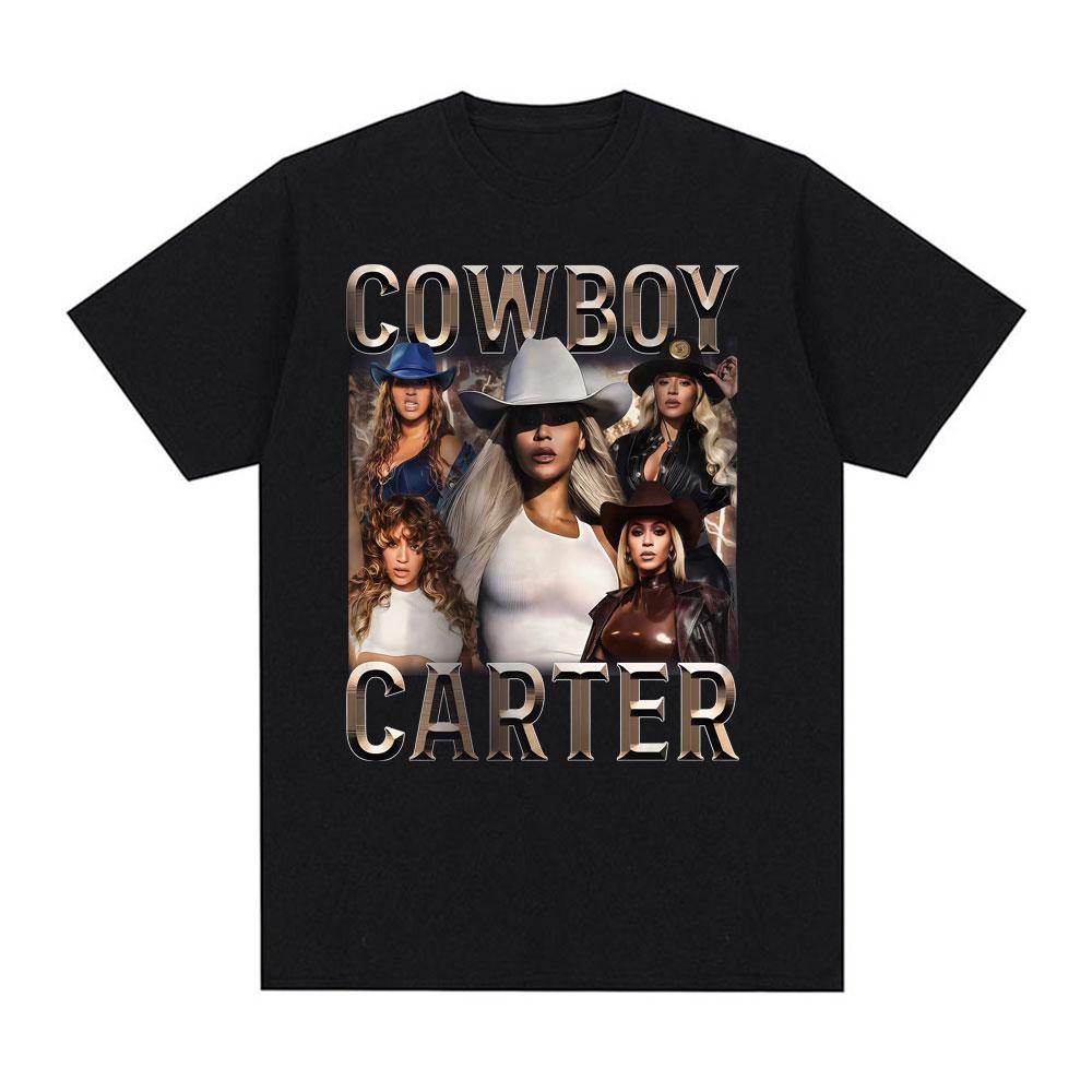 Бейонсе Cowboy Carter Тур 2026 Графические Футболки Унисекс Женская Мода Тренд Уличная Мода Футболки Повседневный Комфорт 100% Хлопок Футболка