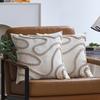 Modern Minimalist Ins Style Pillowcase Line Geometric Loop Velvet Pillow Living Room Sofa Cushion Backrest Soft Decoration