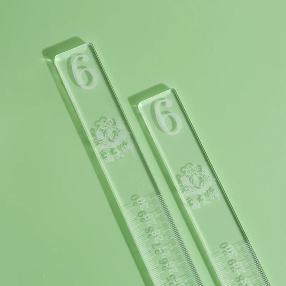 2Pcs Biscuit Cake Rolling Tool Acrylic Balance Ruler Fondant Smoother Thickness Ruler Rolling Pin Guide Stick Baking Accessories