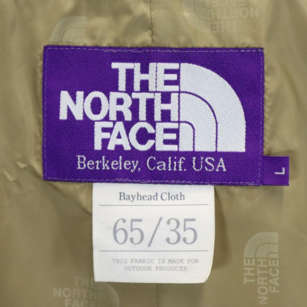 The North Face NP2801N Фиолетовая этикетка Уличный плащ-воротник из нержавеющей стали L бежевый Мужской Б/У