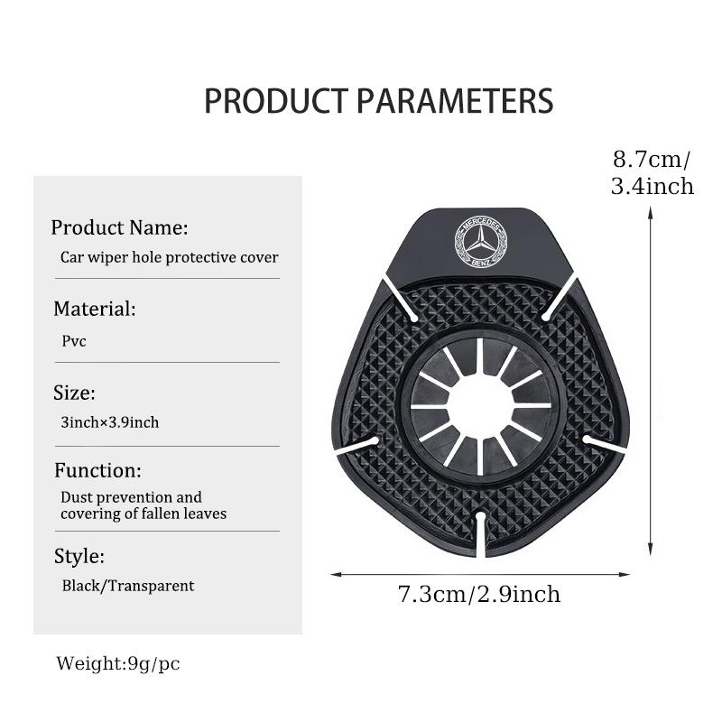 Car Wiper Hole Protective Cover Windshield Wiper Bottom Silicone Pads Accessories For Benz Exclusive AMG SPRINTER V CLASS VIANO HH1