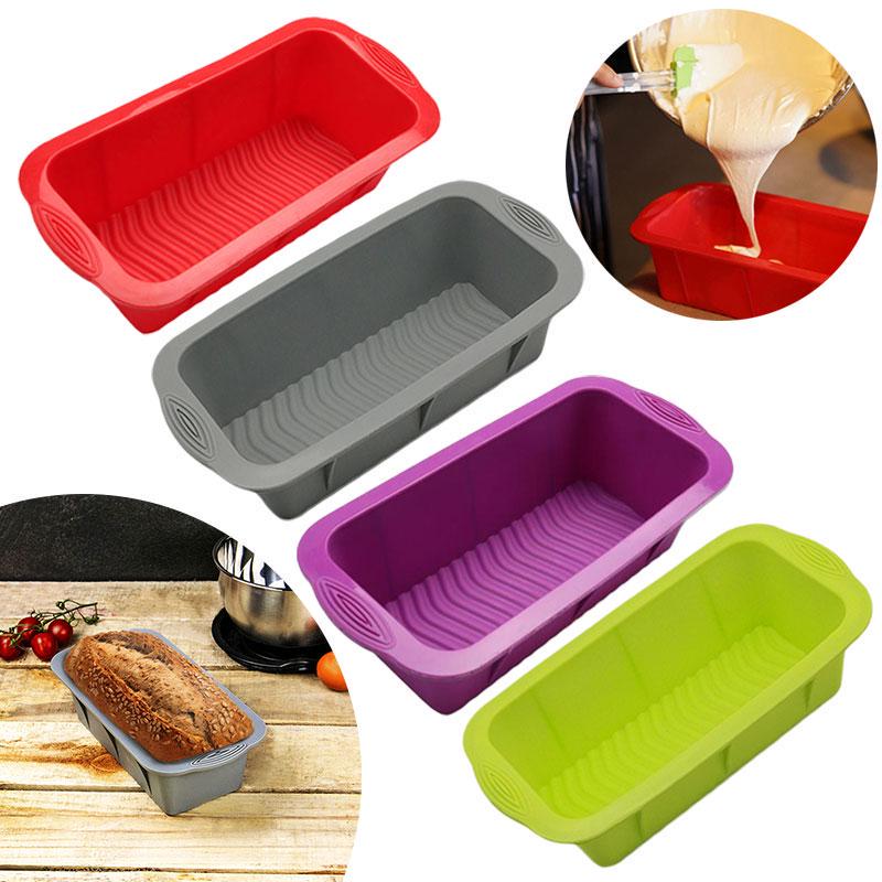 Silicone Loaf Mould Tin Baking Pan Muffin Bread Roasting Tray Mold Non Stick Cake Baking Mold ARI