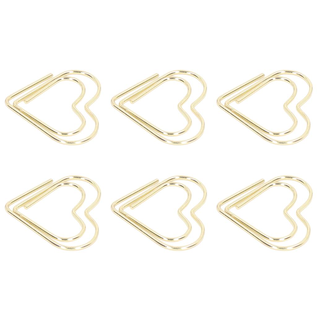 100 шт. Бумажные скрепки Портативные Милые Мини Электропозолоченные Металлические Бумажные скрепки для Офиса Дома Сортировки Файлов с Коробкой для Хранения