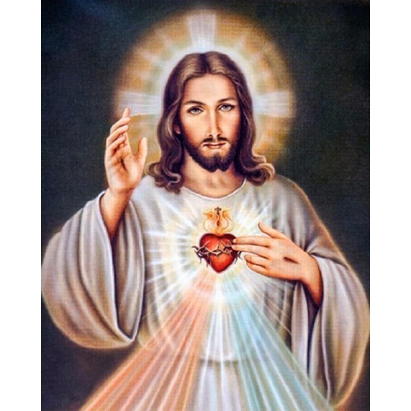 Jesus Canvas Painting Wall Art Poster Print Christ Religious Belief Series Vintage Pictures For Room Church Home Decor Frameless