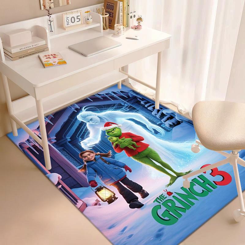 Christmas Gift Comedy Movie How the Grinch Stole Christmas carpet home living room decoration table and chairs anti slip door mat carpet A18