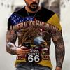 Night Eagle T-shirt 3d Print T Shirt Summer Men's Oversized Short Sleeve Tops Tees Men's Designer Clothing